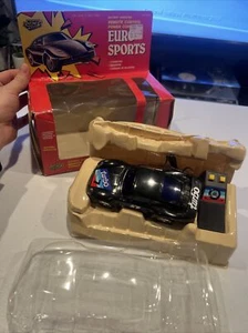 Vintage NOS Road Champs Euro Sports Radio Control Porsche turbo black - Picture 1 of 7