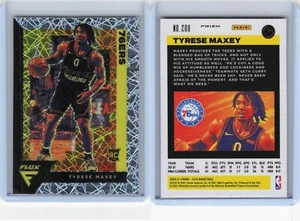 20/21 2020/21 Panini Flux Silber Laser #208 Tyrese Maxey 76ers - Bild 1 von 1
