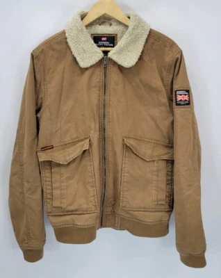 Superdry Chaqueta Rookie Edición Militar Sherpa Marrón Hombre L Foto 1 de 4