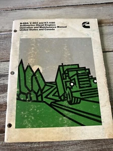 Cummins N-855 V-903 KT-1150 operation maintenance manual Book Owner Shop Guide - Picture 1 of 5