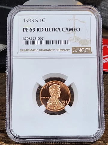 1993 S Lincoln 1c, NGC Certified PF 69 UCAM RD, 097 Cover