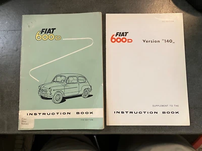 SUPLEMENTO DE LIVRO DE INSTRUÇÕES FIAT 600D - INSTRUÇÕES DO PROPRIETÁRIO E MANUTENÇÃO 1964 - Imagem 1 de 2