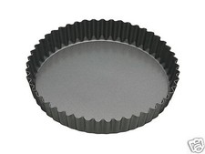 Kitchen Craft MC Non Stick Loose Base Fluted Quiche Flan Tin 7' 8' 9' 10' 12'