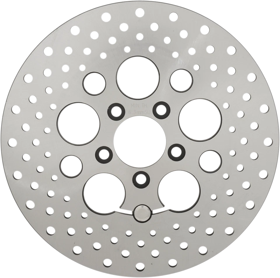 Rotor de freno trasero perforado de acero inoxidable Drag Specialties 11,5" Harley FLH FLT 08-19 Foto 1 de 1