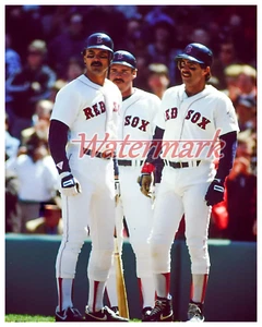 Bostom Red Sox  Dwight Evans Wade Boggs Bill Buckner Color 8 X 10 Photo Picture - Picture 1 of 1