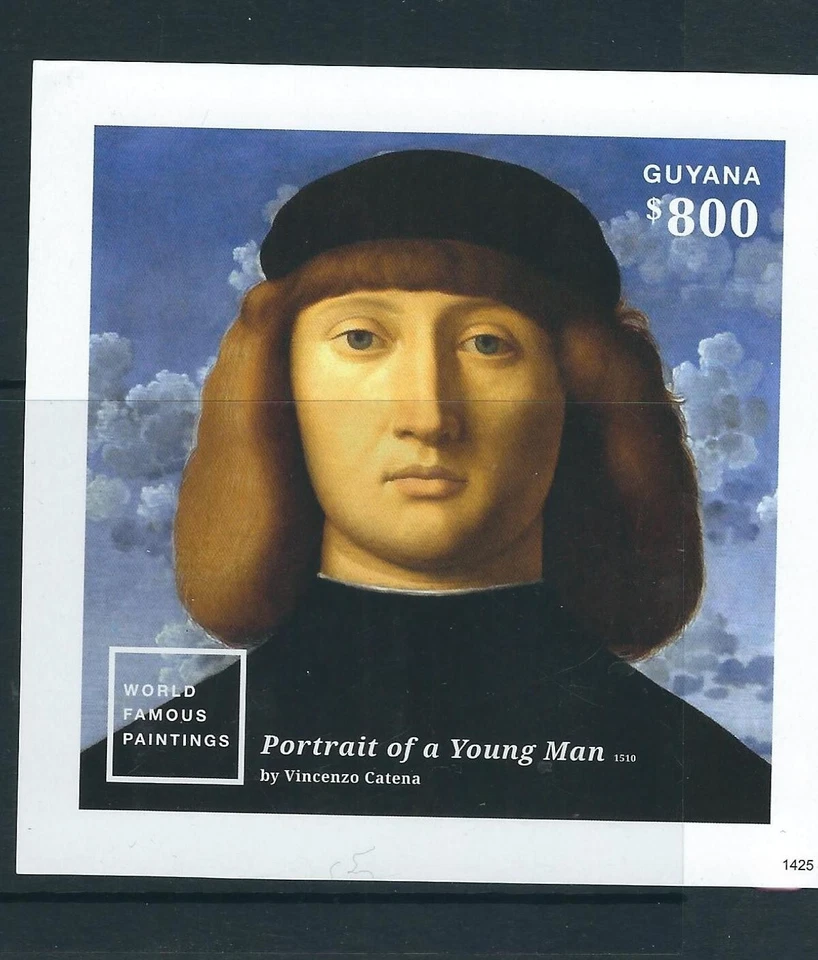 Guyana 2014 Issue / Portrait Of A Young Man - World Famous Paintings-  .MNH - Image 1 of 1