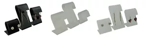 Acrylic Set of 3 Clips 2 Notch Earring Display Stand Counter Top Presentation - Picture 1 of 7