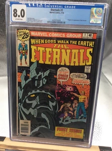 THE ETERNALS #1 COMIC BOOK CGC 8.0 1st APPEARANCE Ikaris Makkari Kro 1976 - Bild 1 von 2