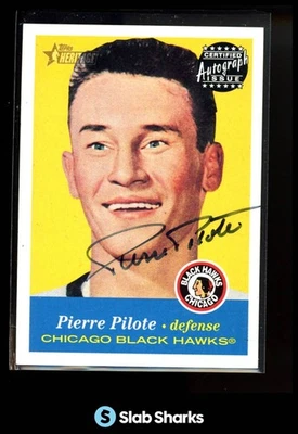 2001 TOPPS HERITAGE #A-PP PIERRE PILOTE AUTO - Image 1 of 4