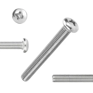 50 PCS #10-24X2-1/2(2.5 inch) Stainless Steel Phillips Pan Head Machine Screw... - Picture 1 of 7