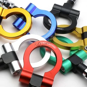 7"T-6061 Aluminum Gun Metal Front/Rear Racing Tow Hook Ring for 09-13 Honda Fit - Bild 1 von 5