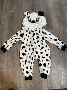 101 Dalmatians Baby Infant Puppy dog Halloween Costume sleeper Soft! 6-12 month - Picture 1 of 4