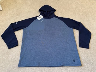 Footjoy ThermoSeries Hooded Sweatshirt XXL Blue - Image 1 of 4