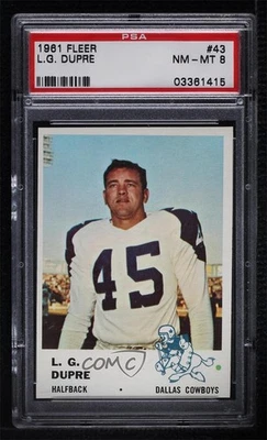 1961 Fleer LG Dupre #43 PSA 8 - Image 1 of 2