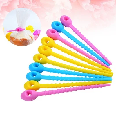  10 Pcs Reusable Clips Fascette Richiudibili Riutilizzabili Cravatte Filo - Immagine 1 di 4