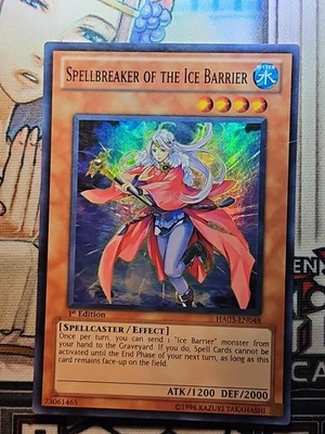 Spellbreaker of the Ice Barrier HA03-EN048 Super Rare 1st Edition MP  - Image 1 of 2