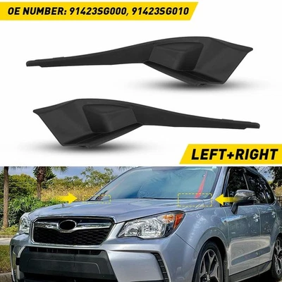 2PCS Wiper Windshield Panel Wrap Grille Cover Trim for 2014-2018 Subaru Forester - Image 1 of 4