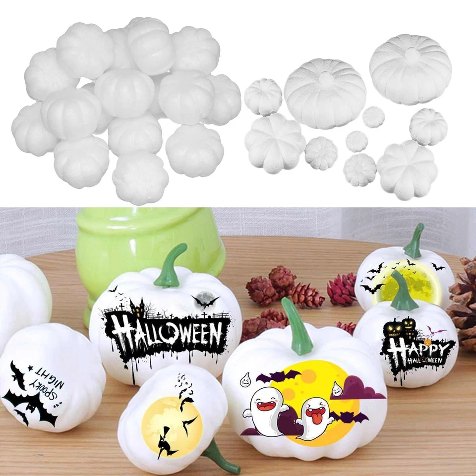 Halloween Künstliche Kürbisse Bulk Thanksgiving Dekor Tisch Foto Requisiten - Image 1 of 1