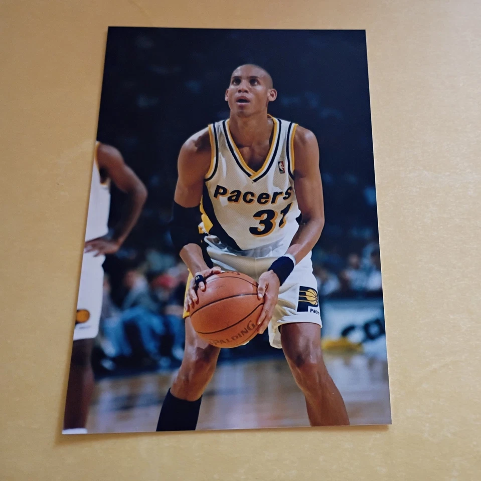 Reggie Miller Indiana Pacers Type 1 Photo 4x6 Hw3559 - Image 1 of 1