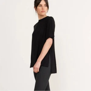 Camiseta Top Aday Essentialist Negra Suave De Gran Tamaño Ropa de Salón Talla XL - Imagen 1 de 6