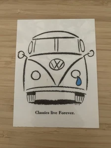 VW Classics Live Forever Sticker Surf, Skateboarding, Surfing - Picture 1 of 7