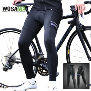 WOSAWE Herren Fahrrad Trägerhose Gepolstert Knee Warm Bike Reiten Lange Hosen - Bild 1 von 11