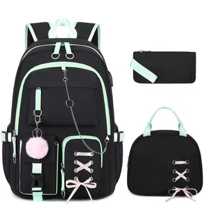 Backpacks for Girls, Girls Backpack with Lunch Box and Pencil Case for Teen K... - Picture 1 of 6