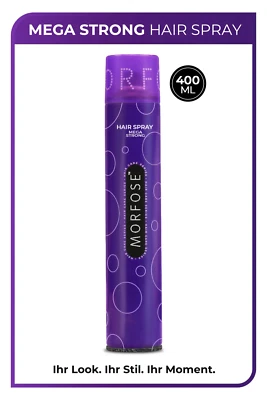 Morfose Mega Strong Haarspray 400 ml • Extra starker Halt • Lila • Hair Spray - Bild 1 von 2