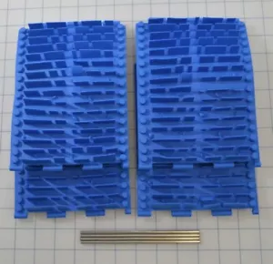 Aqua Products Aquabot Brushes Rubber EZ Blue Size 5.8, 4 Brush + 4 Pins SK3018BL - Picture 1 of 6
