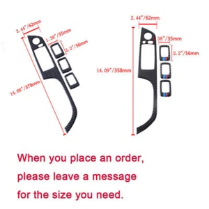 Carbon Fiber Interior Window Lift Switch Panel Fits BMW 3-Series E90 2005-2012 A - Picture 1 of 8