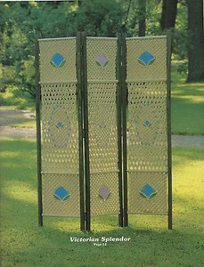 Room Divider Screen Pattern Instructions in #SP4 Macrame Enchantment Book 4  - Picture 1 of 12