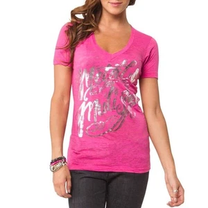 Metal Mulisha Ladies Carpe The MM V-Neck Tee Size S - Picture 1 of 1