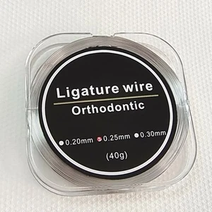 2Pks Dental Ligature Wires Stainless Steel Wire Dental Orthodontic Line 0.25mm - Picture 1 of 6