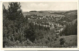 AK Wurzbach i. Thüringen - Blick v. Heinrichsort 1938 - Bild 1 von 1