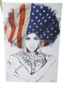 The Oliver Gal Artist Co. People Wall Art Canvas Print New American Woman Signed - Picture 1 of 8