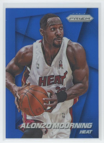 Alonzo Mourning 2014-15 Prizm #193 Blue 53/99 Miami Heat