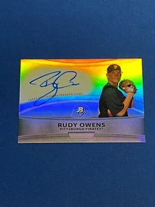 20010 Bowman Platinum Baseball Prospect Refractor Autograph of Rudy Owens!! - Picture 1 of 1