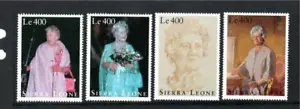 SIERRA LEONA MNH 1995 SG2335-2338 95 CUMPLEAÑOS DE LA REINA MADRE - Imagen 1 de 1