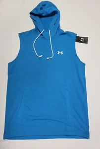 Under Armour Men's UA Rival Fleece Terry SL Training Hoodie 1376765-466 Blue - Picture 1 of 10