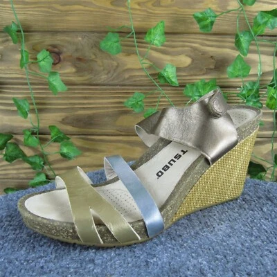 Correa de tobillo metálica para mujer Tsubo cuero multicolor 9,5 mediana ligeramente usada 2025 Foto 1 de 4