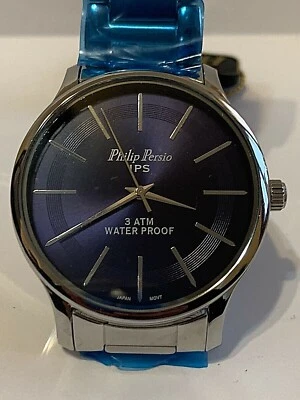 RELOJ DE CUARZO ANALÓGICO A PRUEBA DE AGUA CON CORREA DE ACERO INOXIDABLE PHILIPSIO PARA HOMBRE Foto 1 de 4