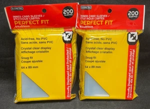 EvoRetro 400 Perfect Fit 64 x 89MM Trading Card Sleeves BRAND NEW - Picture 1 of 2