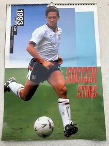 SOCCER STAR CALENDAR 1993 - LINEKER - VAN BASTEN - FUTRE - BAGGIO - LIMPAR PAPIN - Picture 1 of 2