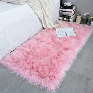 Soft Faux Sheepskin Fur Rug Fluffy Area Rug Floor Mat Shaggy Rug Luxury Carpets - Picture 1 of 4