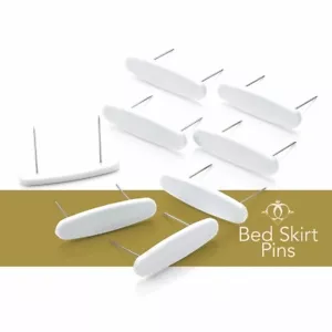 Bettrocknadeln - 8er Set Kunststoff Kopf Bett Rock Staub Rüsche Haltestifte - Bild 1 von 2