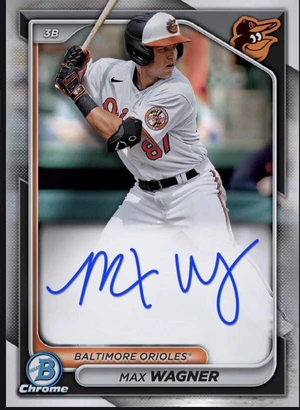 2024 Topps Bowman Auto Chrome Prospect Signature MAX WAGNER Digital - Image 1 of 1