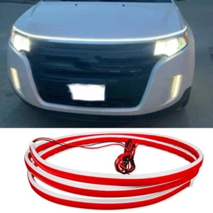 For Ford Edge 94.5" Car Hood Light Exterior Dynamic LED Strip Running DRL Lights - Picture 1 of 15