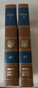 Britannica Great Books Set Of 2 Edward GIBBON Decline And Fall Roman Empire - Picture 1 of 6