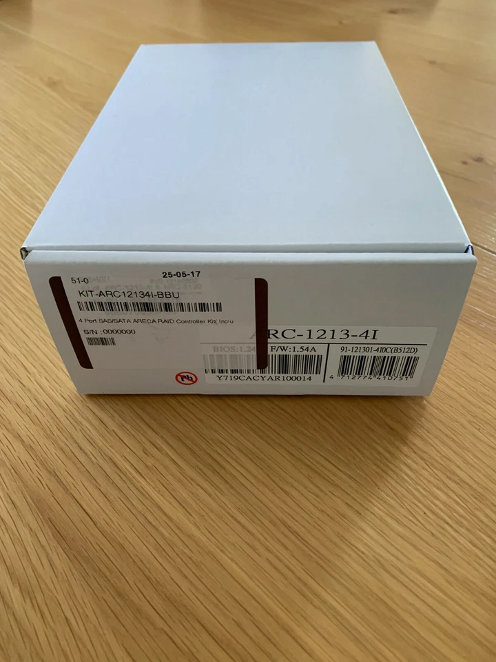 Areca  PCI-Express 2.0 x8 Low Profile SATA / SAS 4-Port RAID ARC-1213-4I - Image 1 of 1