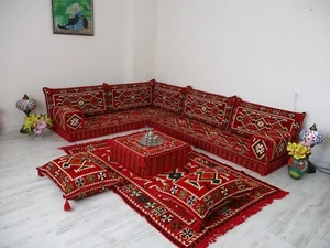 Arabic Majlis Sofa, Moroccan Sofa, Traditional Seating, Oriental Floor Seating - Picture 1 of 23